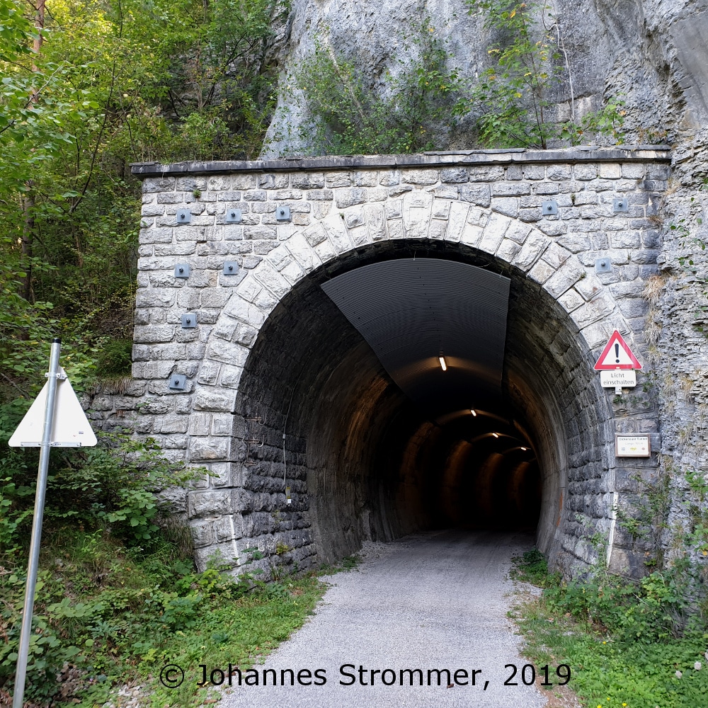 Bahnstrecke Freiland - Türnitz: Dickenauer Tunnel im Jahr 2019