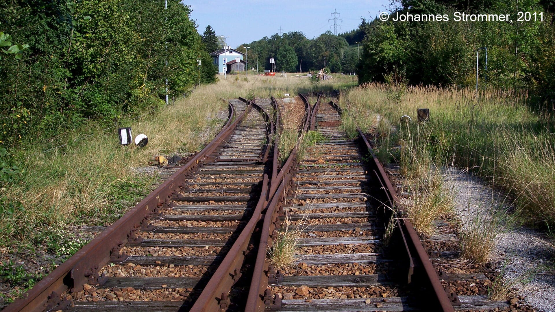 Bahnstrecke Weissenbach-Neuhaus - Hainfeld (Leobersdorfer Bahn); Blick auf den Bahnhof Kaumberg