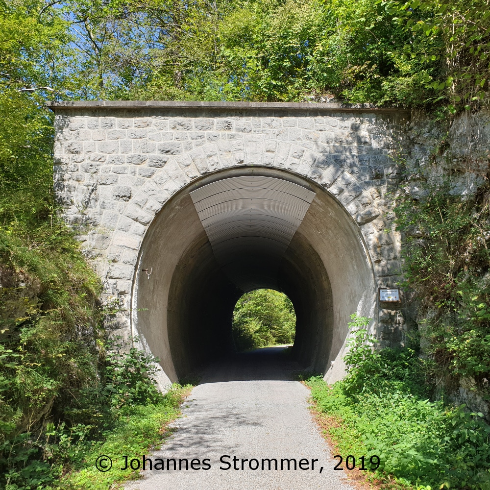 Südportal des Moosbachtunnels 2019 (Bahnstrecke Freiland - Türnitz)