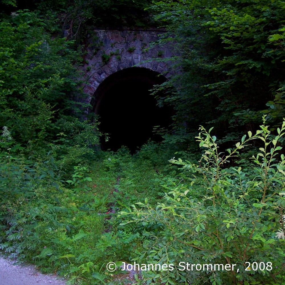 Ostportal des Dickenauer Tunnels  der Bahnstrecke Freiland - Türnitz (2008)