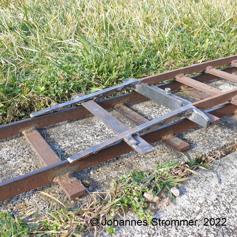 Auflegegleis Klettergleis für Gartenbahn Spur 5 Zoll 127 mm